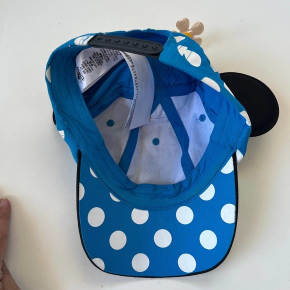 Disney Blue and Black Polka Dot Minnie Mouse Hat - Picture 7 of 10